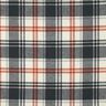 Puuvillaflanelli Ruutu ja kalanruotokuvio – sinimusta/kerma,  thumbnail number 1