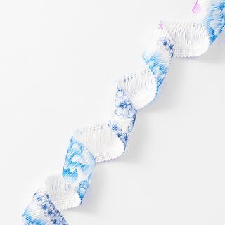 Hapsunauha Kukat [30 mm] – valkoinen/sininen, 