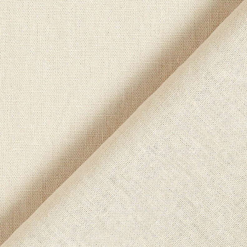 Pellava-puuvilla-sekoite Yksivärinen – beige,  image number 3