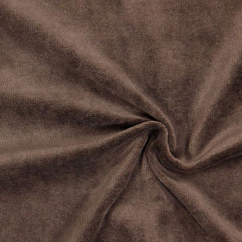 Nicki-kangas yksivärinen – tummanruskea,  image number 1