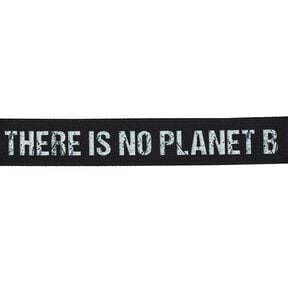 Laukun hihna There is no Planet B [ Leveys: 40 mm ] – musta/valkoinen, 
