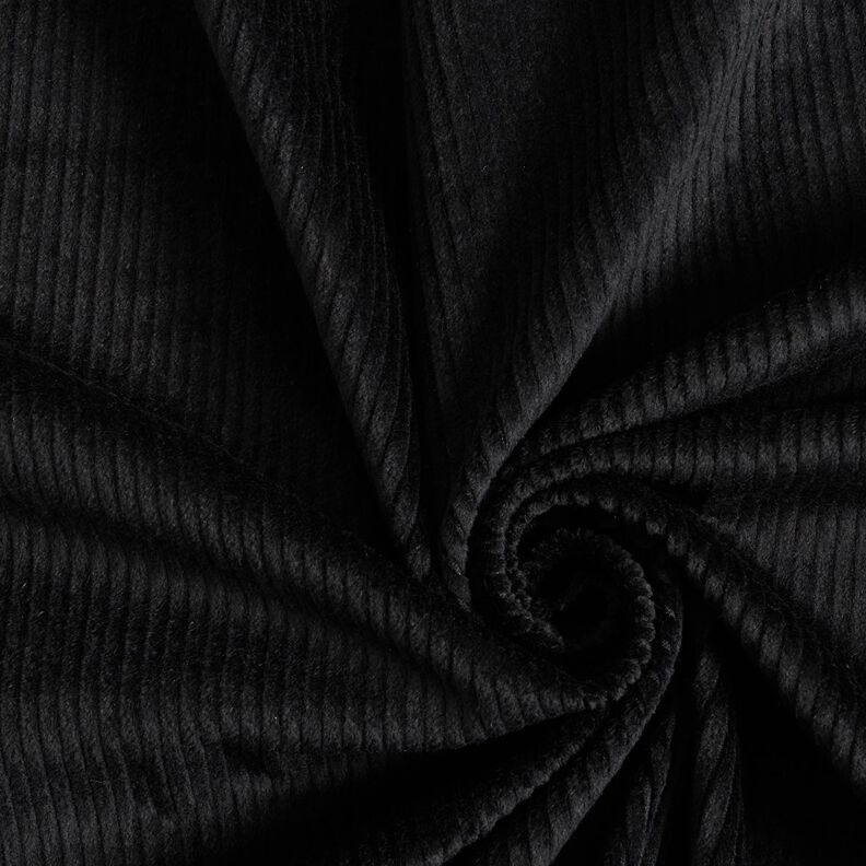 Leveä vakosametti Stretch – musta,  image number 1
