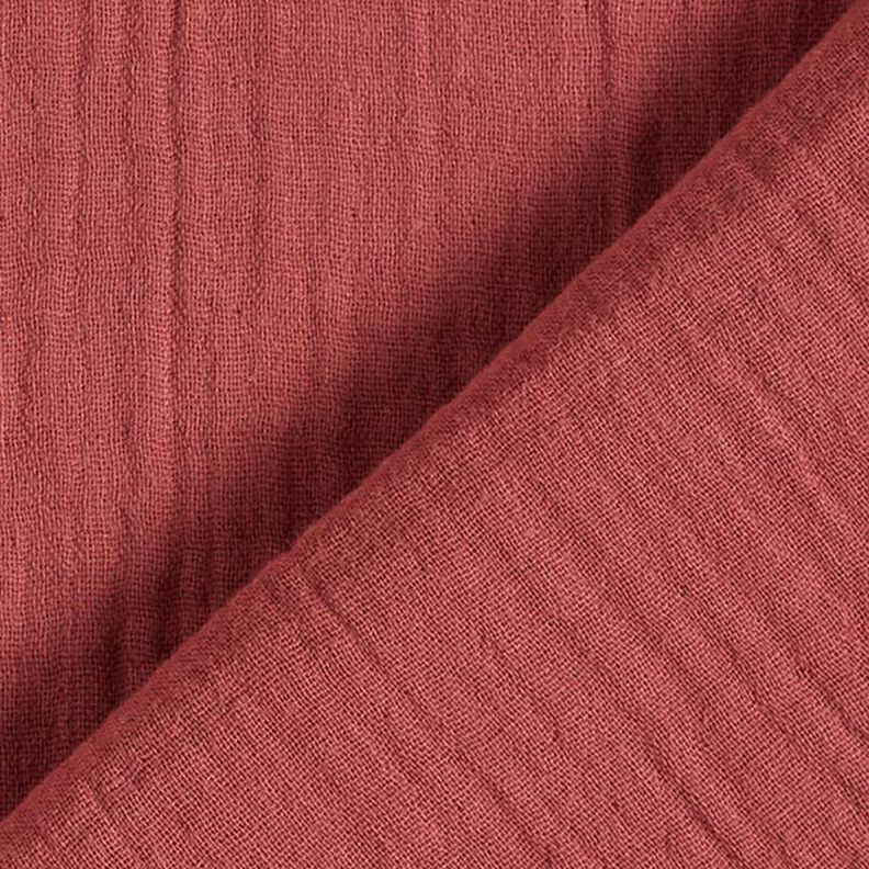 GOTS Musliini-/kaksikerroksinen kangas | Tula – karmiininpunainen,  image number 4