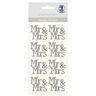 Designtarrat Mr & Mrs [ 8 kpl ] – hopea metallinen,  thumbnail number 1