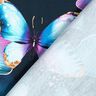 Puuvillajersey Ginkgo Butterflies | Glitzerpüppi  – yönsininen,  thumbnail number 4