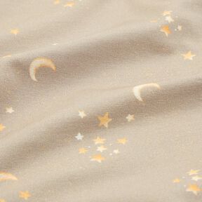 Puuvillajersey T&auml;htitaivas Digitaalipainatus &ndash; vaalea ruskeanharmaa, 