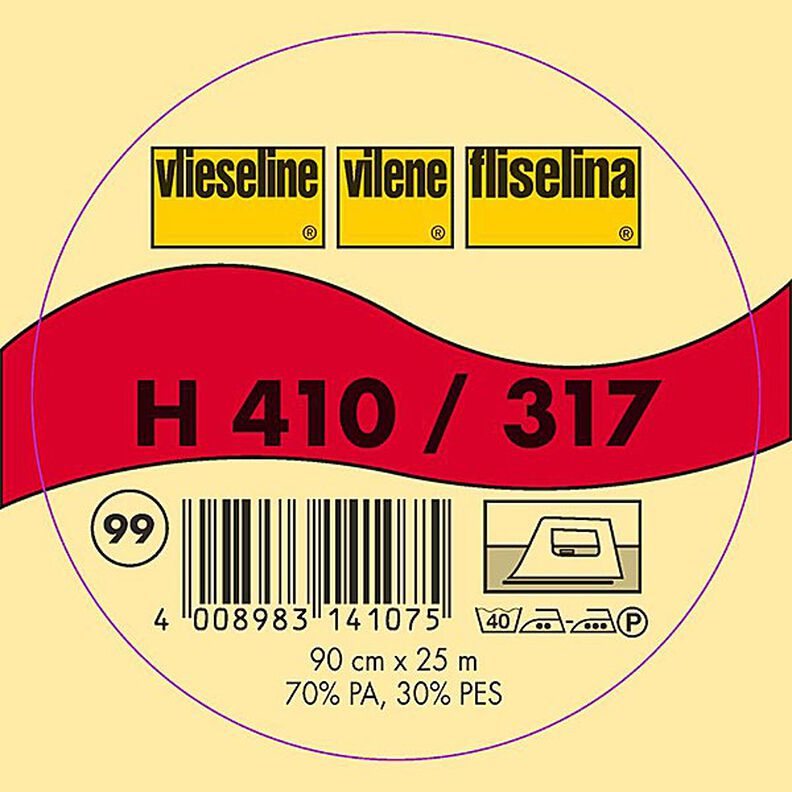 H 410 Silitettävä kangasvahvike | Vlieseline – antrasiitti,  image number 2