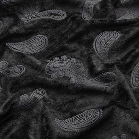 Nicki Sametti Paisley – musta | Loppupala 70cm, 
