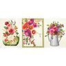 Koristepaneeli Trio Akvarellikukat – norsunluu/marja,  thumbnail number 1