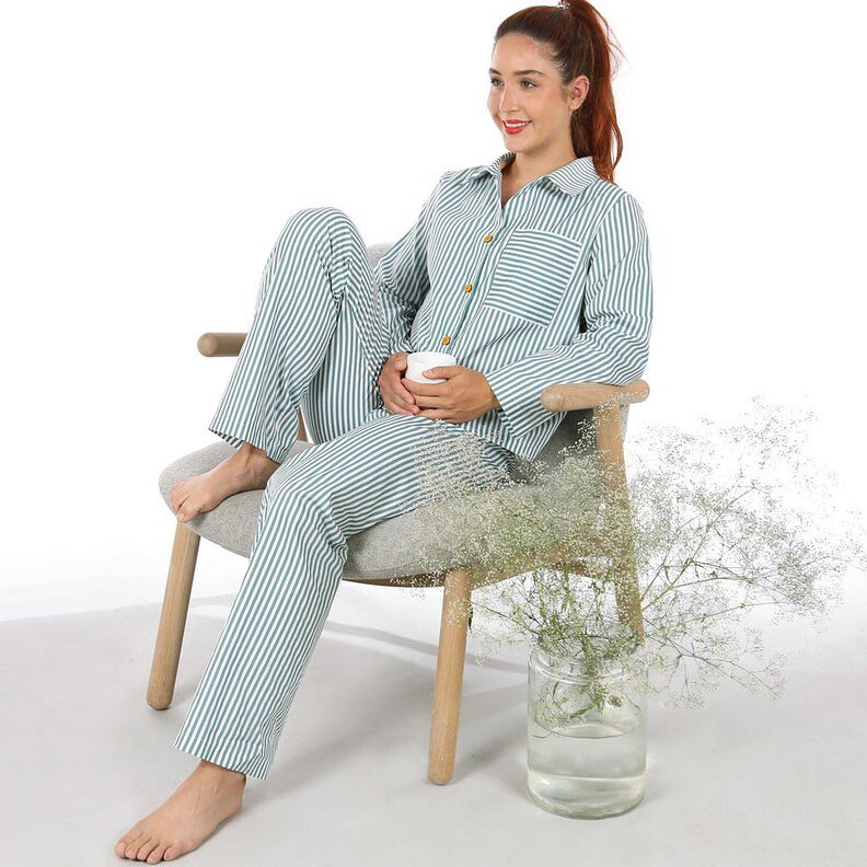 FRAU HILDA Pyjama, lyhyt ja pitkä versio | Studio Schnittreif | XS-XXL,  image number 2