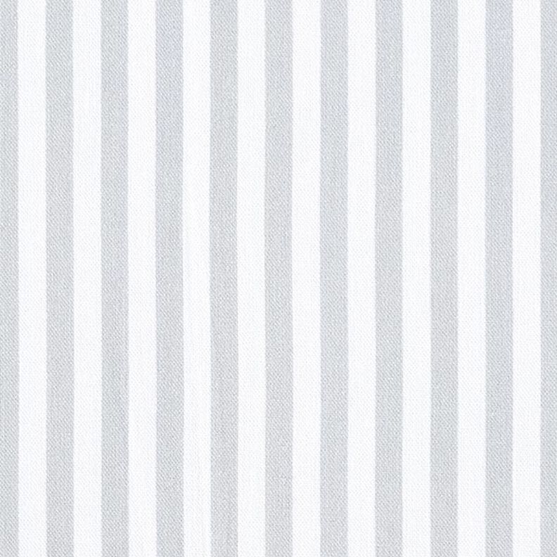 Sisustuskangas Puolipanama Pitkittäisraidat – vaaleanharmaa/valkoinen,  image number 1