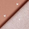 Puuvillapopliini Herkät sydämet – kupari,  thumbnail number 4