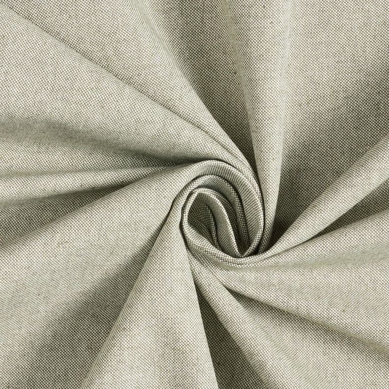 Sisustuskangas Puolipanama Kaksiv&auml;rinen &ndash; tummaoliivi/luonnonv&auml;rinen,  image number 1