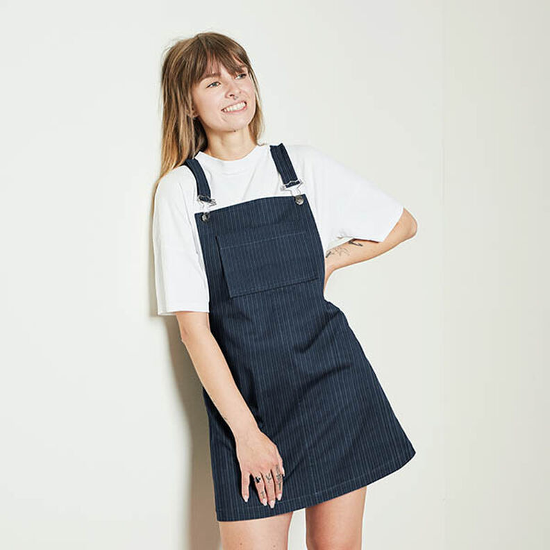 Fancy vakosametti leve&auml; ja kapea &ndash; laivastonsininen,  image number 5