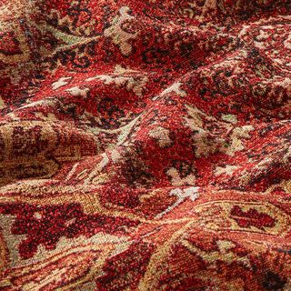 Sisustuskangas Gobeliini kudottu matto – terrakotta/tulipunainen, 
