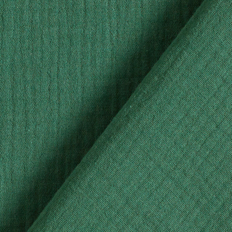 Musliini-/kaksikerroksinen kangas – tummanvihreä,  image number 4
