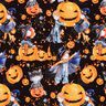 Puuvillajersey Halloween Digitaalipainatus – musta,  thumbnail number 1