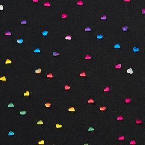 Foliojersey V&auml;rikk&auml;&auml;sti hohtavat syd&auml;met &ndash; musta, 