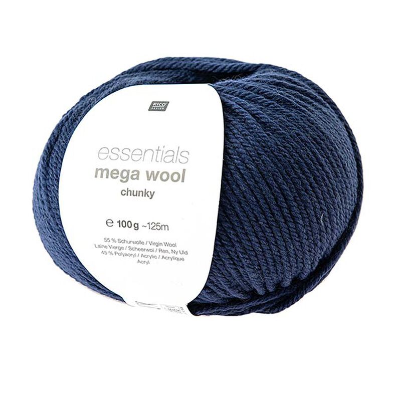 Essentials Mega Wool chunky | Rico Design – laivastonsininen,  image number 1