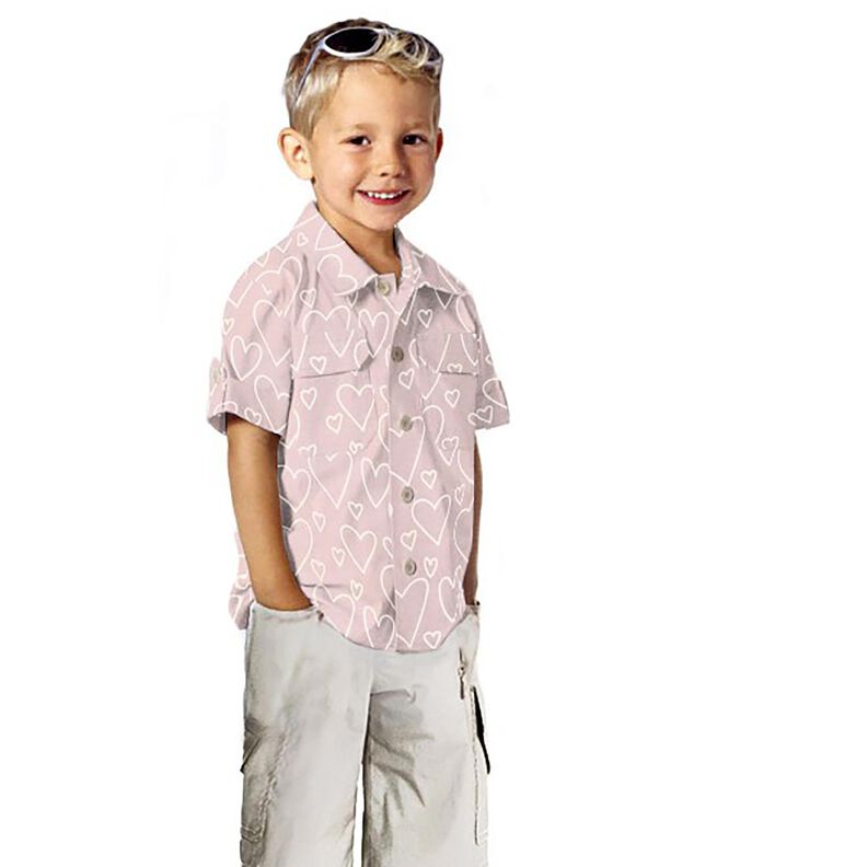 Puuvillaflanelli Herzen &ndash; roosa,  image number 5