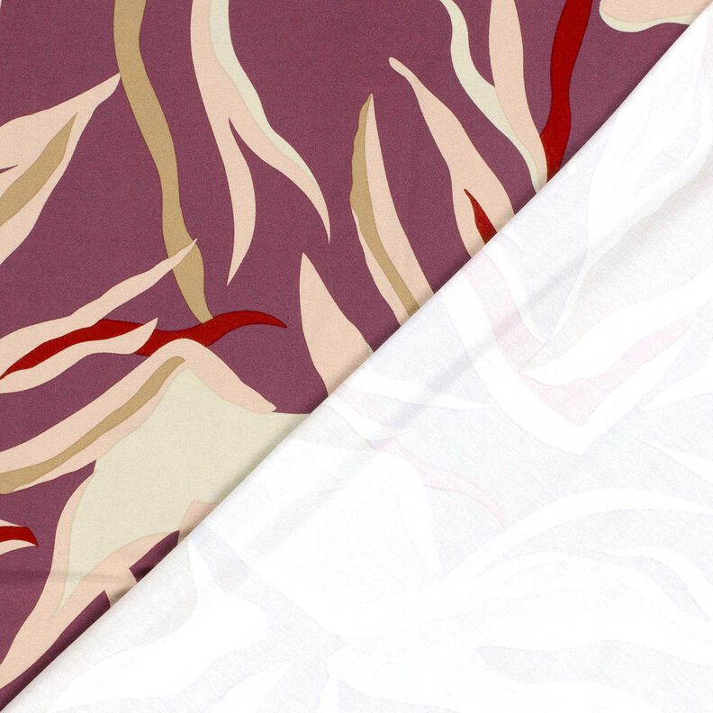 Viskoosijersey Abstraktit aallot &ndash; munakoiso/vaalea vanharoosa,  image number 4