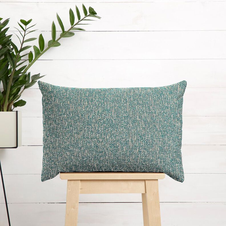 Verhoilukangas värikäs ommel – kirkas petrooli/vaalea ruskeanharmaa,  image number 6