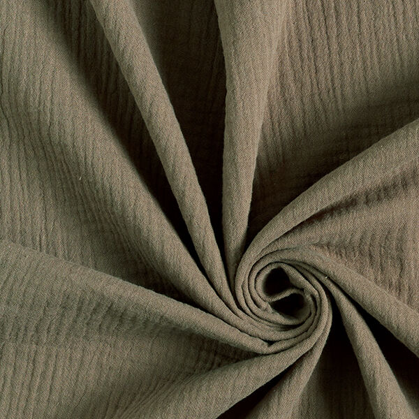 Musliini-/kaksikerroksinen kangas – savenharmaa,  image number 1