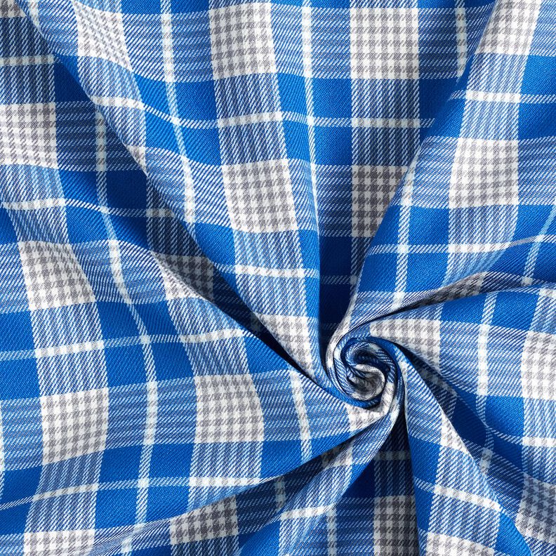 Viskoosisekoite Glencheck – sininen,  image number 3