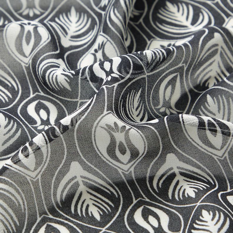 Sifonki Ornamentit &ndash; valkoinen/musta,  image number 2