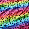 Puuvillajersey Leo Hearts Rainbow | Glitzerpüppi – musta/värisekoitus,  thumbnail number 1