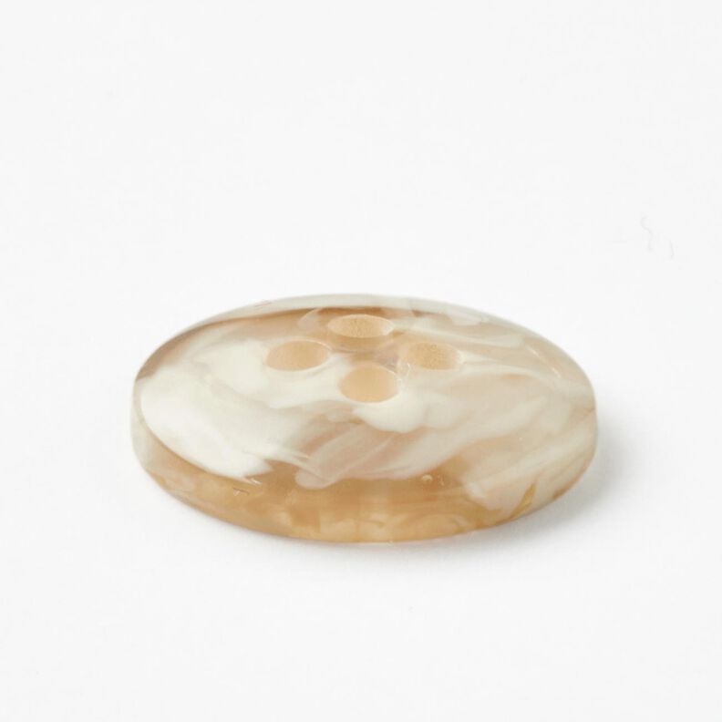 4-reikäinen marmorikuvioinen nappi [Ø 15 mm] – kerma/beige,  image number 3