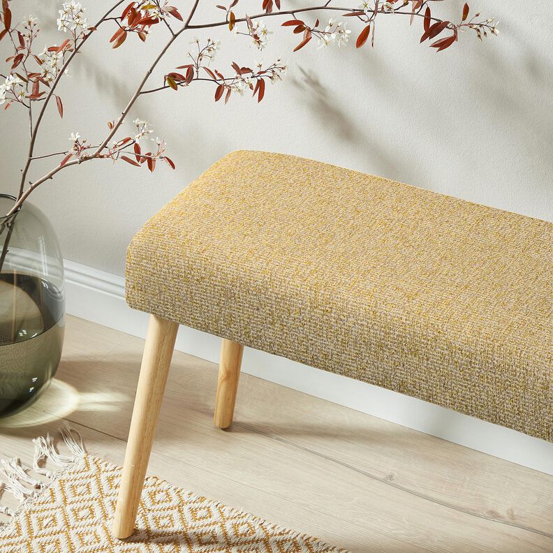 Verhoilukangas värikäs ommel – auringonkeltainen/luonnonvärinen,  image number 5