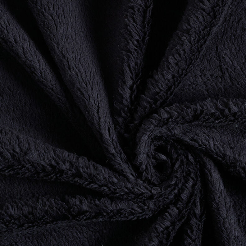 Puuvillainen sherpa Yksivärinen – musta,  image number 3