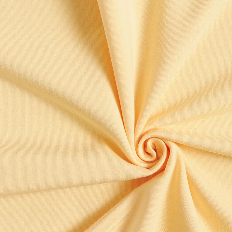 Kevyt puuvillacollege Yksivärinen – vaniljankeltainen,  image number 1