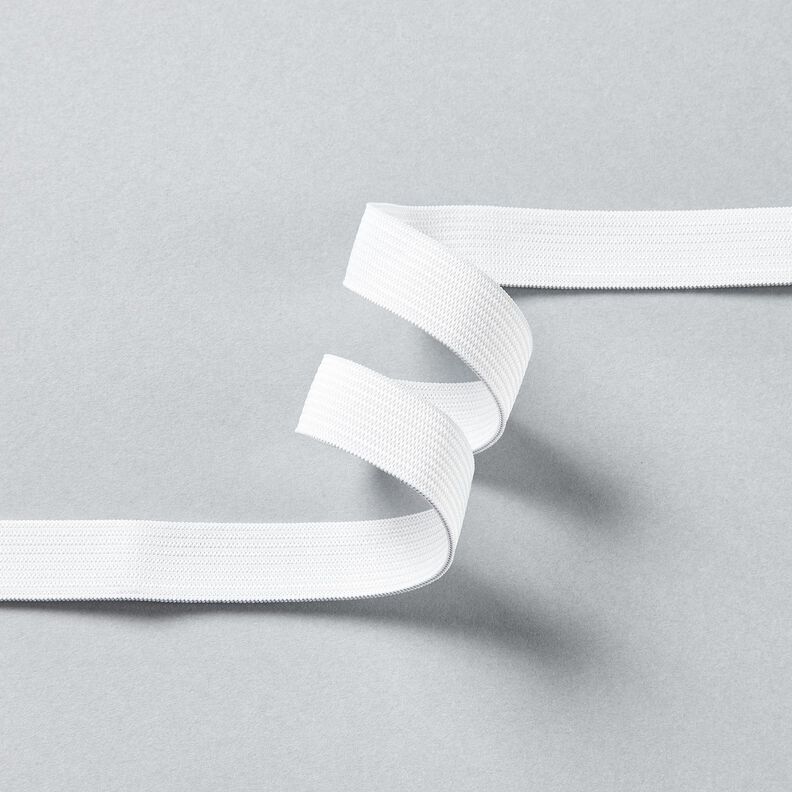 Sile&auml; kuminen nauha [3 m | 15 mm] &ndash; valkoinen,  image number 2