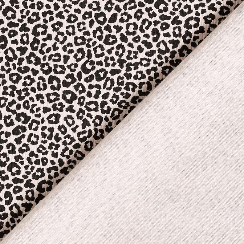 Puuvillajersey Mini Leopardipainatus – luonnonvärinen/musta,  image number 4