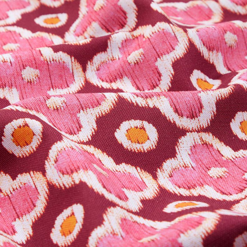 Sisustuskangas Canvas Kirjontatyyli &ndash; bordeauxin punainen/pink,  image number 2