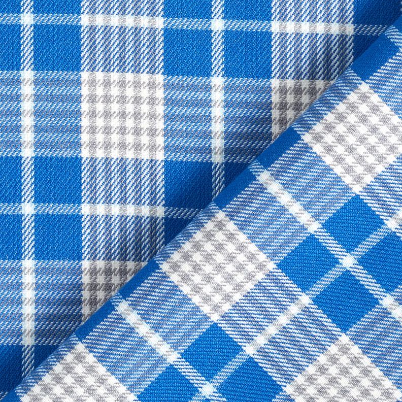 Viskoosisekoite Glencheck – sininen,  image number 4