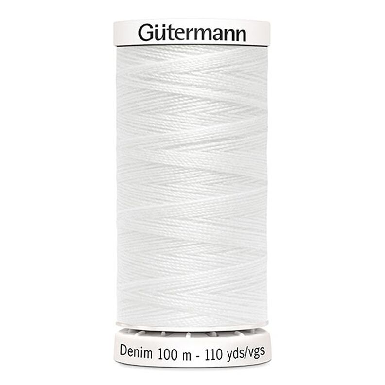 Farkkulanka [1016] | 100 m  | Gütermann – valkoinen,  image number 1