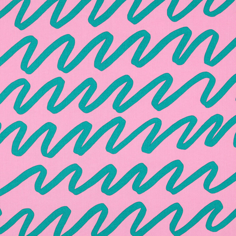 Puuvillapopliini Making Waves | Nerida Hansen – roosa,  image number 1