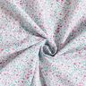 Puuvillakangas Popliini Herk&auml;t kukkaset &ndash; piparminttu/pastellivioletti,  thumbnail number 3
