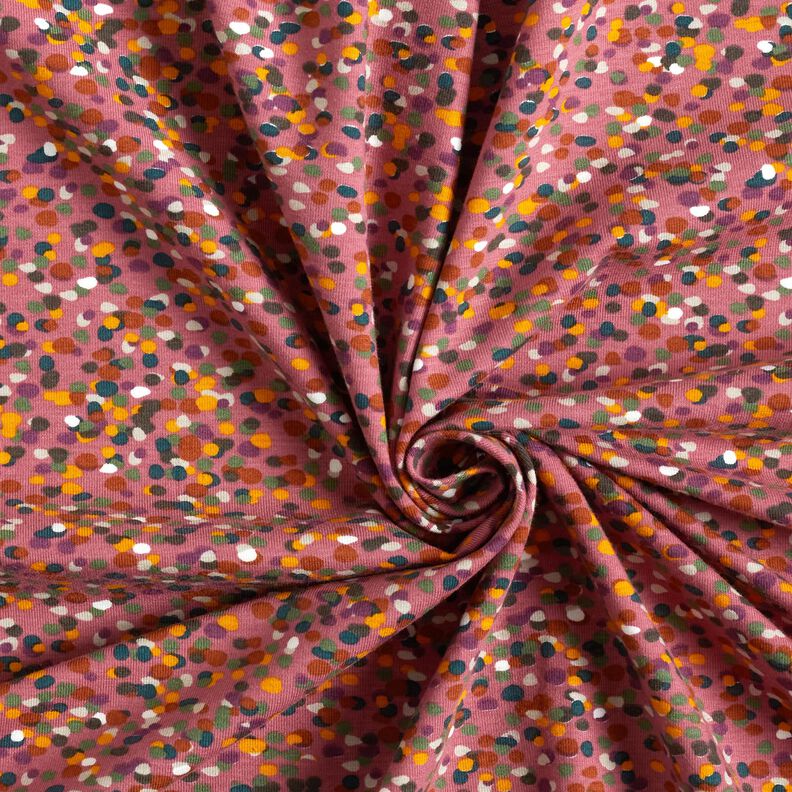 Puuvillajersey Värikäs konfetti – malva/pinja,  image number 3