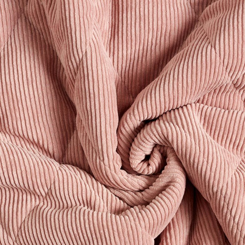 Tikkikangas Vakosamettikangas vinoneliökuviollisella kääntöpuolella – vanharoosa,  image number 4