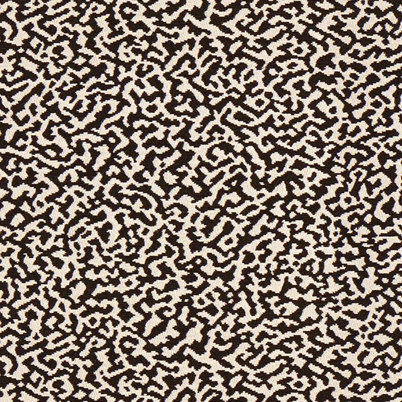 Verhoilukangas Jacquard abstrakti leokuvio iso – musta/hiekka,  image number 1