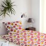 Puuvillakangas Kretonki Kukat – punainen,  thumbnail number 6