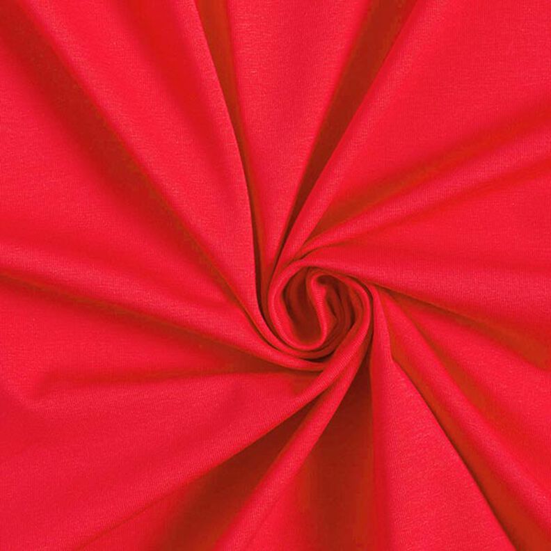 Puuvillajersey Medium Yksivärinen – punainen,  image number 1