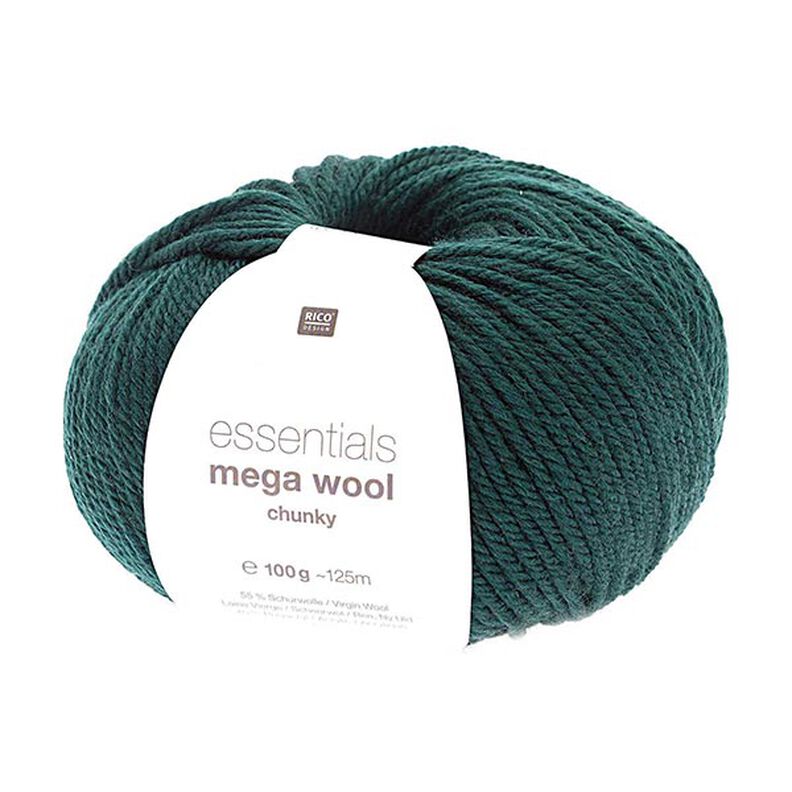 Essentials Mega Wool chunky | Rico Design – tummanvihreä,  image number 1