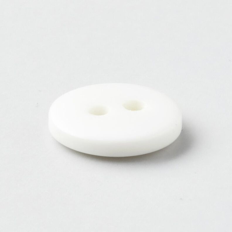 2-reikäinen pyöreä nappi [Ø 11 mm] – valkoinen,  image number 2
