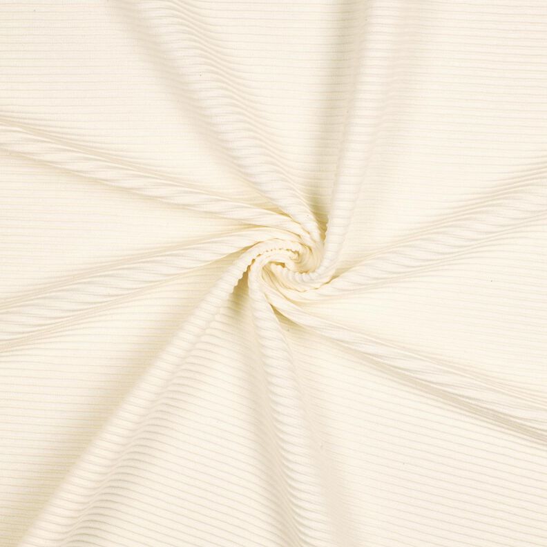 Ottomaani Ribbijersey Puuvillasekoite – kerma,  image number 1