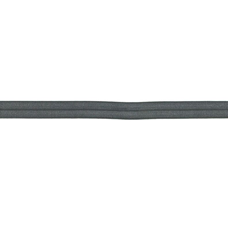 Joustava kanttausnauha  kiiltävä [15 mm] – tummanharmaa,  image number 1